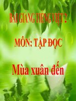 bài Tập đọc - Mùa xuân đến | Ngữ văn, Lớp 2 - Ôn Luyện