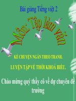 bài Tập làm văn - Kể ngắn theo tranh Luyện tập về thời khóa biểu | Ngữ văn, Lớp 2 - Ôn Luyện