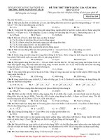 Thi thử THPTQG môn lý nguyen sy sach lan 1