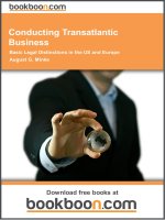Conducting Transatlantic Business: Basic Legal Distinctions in the US and Europe - eBooks and textbooks from bookboon.com