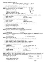 Đề cương kiểm tra học kì 2 môn vật lý lớp 6 năm 2019 - 2020 trường thcs thanh tân | Vật lý, Lớp 6 - Ôn Luyện