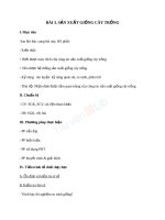 Giáo án Công nghệ 10 bài 3 Sản xuất giống cây trồng | Lớp 10, Công Nghệ - Ôn Luyện