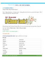 A Closer Look 1 Unit 1 lớp 6 - Trang 8 SGK Tiếng Anh 6 tập 1 | Tiếng Anh lớp 6