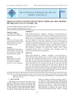 Khảo sát tính cách sinh viên kỹ thuật thông qua DISC profile hỗ trợ công tác cố vấn học tập