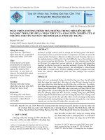 Phát triển chương trình nhà trường trong mối liên hệ với dạy học theo chủ đề và nhận thức của giáo viên: Nghiên cứu ở trường chuyên Nguyễn Thị Minh Khai, tỉnh Sóc Trăng