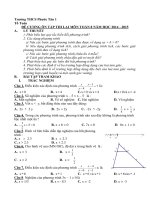 Toán 8 Đề kiểm tra Đề Cương ôn tập thi lai môn toán 8
