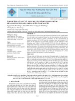 Ảnh hưởng của xử lý enzyme và chế độ thanh trùng đến chất lượng sản phẩm nước ép dưa lưới