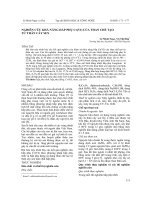 NGHIÊN CỨU KHẢ NĂNG HẤP PHỤ Cr(VI) CỦA THAN CHẾ TẠO  TỪ THÂN CÂY SEN