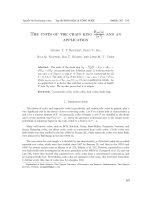 PHẦN TỬ KHẢ NGHỊCH CỦA VÀNH CHUỖI VÀ MỘT ỨNG DỤNG