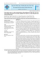 Ứng dụng GIS và viễn thám phân tích mối quan hệ giữa sự gia tăng diện tích đất có công trình xây dựng và mật độ dân số thành phố Huế