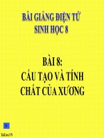 Cấu tạo và tính chất của xương | Lớp 8, Sinh học - Ôn Luyện