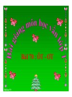 Bài giảng Vần ÔT ƠT -Tiếng Việt 1 | Ngữ văn, Lớp 1 - Ôn Luyện