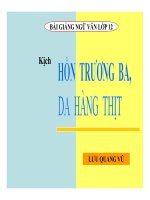 bài Hồn Trương Ba da hàng thịt - Lưu Quang Vũ | Lớp 12, Ngữ văn - Ôn Luyện