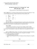 Đề thi học kì 2 môn Hóa lớp 8 quận Phú Nhuận có đáp án | Hóa học, Lớp 8 - Ôn Luyện