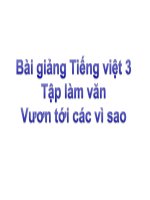 bài Tập làm văn - Vươn tới các vì sao | Ngữ văn, Lớp 3 - Ôn Luyện