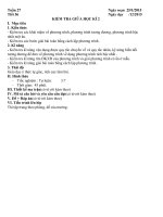 Toán 8 Đề kiểm tra KT giua ki 2 toan 8 (DUNG)  moi