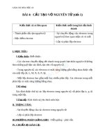 Giáo án Hóa học 10 bài 4 Cấu tạo vỏ nguyên tử | Lớp 10, Hóa học - Ôn Luyện