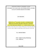 Improving 10th graders’ reading comprehension through cognitive reading strategy training  an action research project at a high school in hano 