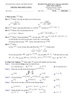Đề thi học kì 1 môn Toán lớp 10 THPT Kiên Lương có lởi giải hay | Toán học, Lớp 10 - Ôn Luyện