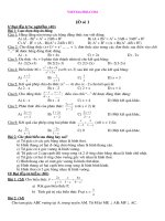 Toán 8 Đề thi học kì 2 [WWW.VIETMATHS.COM] đề thi HOC KI I TOAN 8 có đáp án8