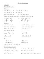 Toán 8 Đề thi học kì 2 BÀI TẬP ÔN HỌC KÌ 2