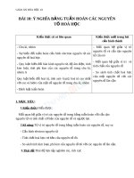 Giáo án Hóa học 10 bài 10 Ý nghĩa của bảng tuần hoàn các nguyên tố hóa học | Lớp 10, Hóa học - Ôn Luyện