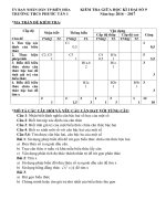 Toán 8 Đề kiểm tra KT GIỮA HOC KÌ I TOÁN 9 va 8