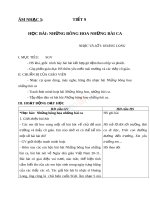 Giáo án Âm nhạc 5 tiết 9 Học hát bài Những bông hoa những bài ca | Âm nhạc, Lớp 5 - Ôn Luyện