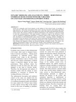 MÔ HÌNH HÓA VÀ PHÂN TÍCH ĐỘNG HỌC CỦA HỆ THỐNG CẦU TRỤC 3D  KHI THAY ĐỔI LỰC NÂNG HẠ VÀ KHỐI LƯỢNG TẢI TRỌNG