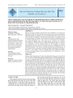 CHẤT LƯỢNG ĐÀO TẠO NGÀNH QUẢN TRỊ KINH DOANH CỦA KHOA KINH TẾ & QUẢN TRỊ KINH DOANH, TRƯỜNG ĐẠI HỌC CẦN THƠ: KẾT QUẢ ĐÁNH GIÁ TỪ SINH VIÊN NGÀNH QUẢN TRỊ KINH DOANH