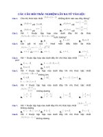 Câu hỏi trắc nghiệm dấu của nhị thức bậc nhất | Toán học, Lớp 10 - Ôn Luyện