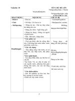 GIÁO ÁN TUẦN 19 CHỦ ĐỀ THẾ GIỚI THỰC VẬT