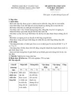 Đề kiểm tra học kì 2 môn vật lý lớp 6 năm 2018 - 2019 phòng GDĐT lang thíp | Vật lý, Lớp 6 - Ôn Luyện