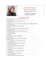 Bài tập ngày 7 7, 8 7 và 9 7 