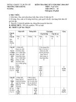 Đề kiểm tra học kì 2 môn vật lý lớp 6 năm 2016 - 2017 trường thcs hùng vương | Vật lý, Lớp 6 - Ôn Luyện