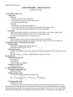 Giáo án Hóa học 10 bài 33 Axit sunfuric và Muối Sunfat | Lớp 10, Hóa học - Ôn Luyện