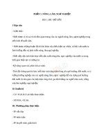 Giáo án Công nghệ 10 bài 1 Bài mở đầu | Lớp 10, Công Nghệ - Ôn Luyện