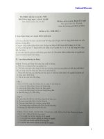 Đề thi kết thúc học kỳ I năm học 2020-2021 môn Kinh tế vi mô (Đề số 12) - ĐH Công nghệ