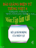 bài Tập làm văn - Kể lại hành động của nhân vật | Ngữ văn, Lớp 4 - Ôn Luyện