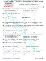 Đề thi thử 2019 môn Toán sở GDDT Vĩnh Phúc có đáp án