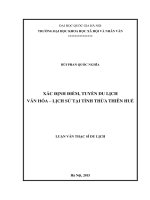 TUYEN DIEM DU LỊCH VAN HOC - LICH SU Ơ HUE (DIA LI DIA PHUONG)