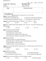 Toán 8 Hình Học Đề kiểm tra 1 tiet hình học 8 thcs dong tam_86341