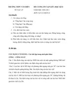 Đề cương ôn tập giữa kì 2 Vật lí 10