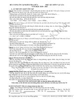 Dề cương on tap HK1 vat ly 6 2020  2021 