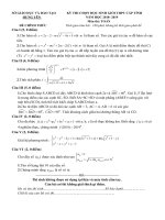 Đề thi chọn HSG toán THPT cấp tỉnh năm 2018 – 2019 sở GD đt hưng yên 