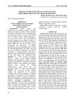 Khảo sát thể tích tồn lưu bàng quang trên bệnh nhân nữ đái tháo đường týp 2