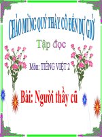 bài Tập đọc - Người thầy cũ | Ngữ văn, Lớp 2 - Ôn Luyện