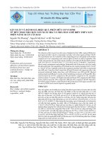 Sản xuất và đánh giá hiệu quả phân hữu cơ vi sinh từ bùn thải nhà máy sản xuất bia và nhà máy chế biến thủy sản trên năng suất cây rau