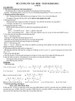 Toán 8 Đề thi học kì 2 Đề Cương ôn tập toan 8HKII