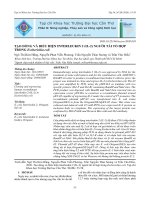 Tạo dòng và biểu hiện interleukin 2 (IL-2) người tái tổ hợp trong Escherichia coli
